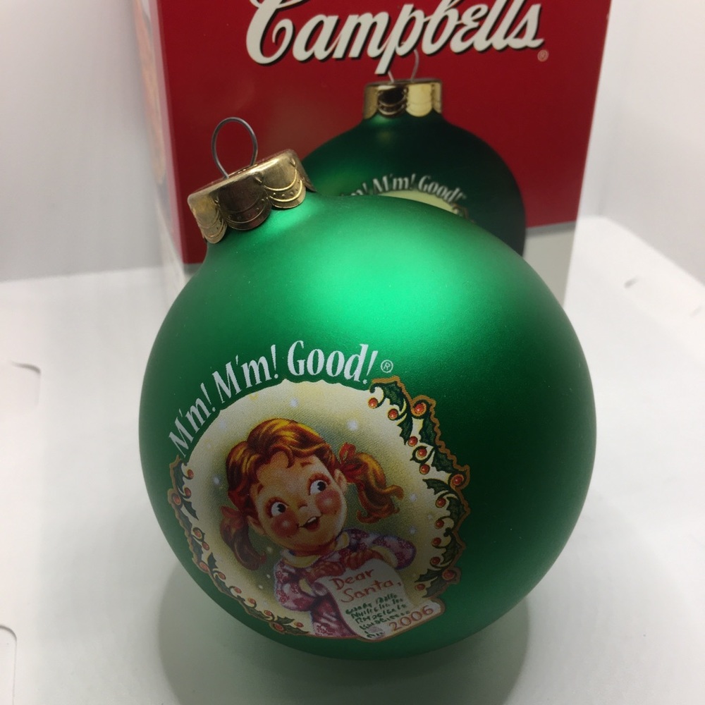 Cute Campbell Soup Company kid 2006 ornament